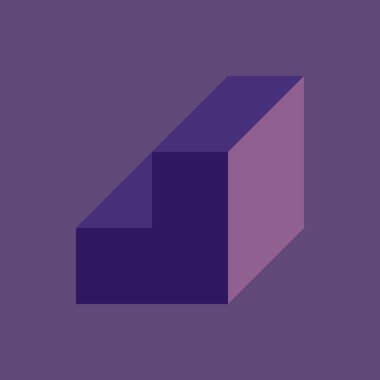 Edward Zajecs 2. Cubo 'nun 1971' deki uygulaması. Esasen 8 taştan oluşan bir Truchet fayans seti ve yerleştirme sanatı illüstrasyonu için kurallar  