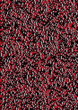 Soyut geometrik arkaplan. Edward Zajecs 2. Cubo 'nun 1971' deki uygulaması. Esasen 8 taştan oluşan bir Truchet fayans seti ve yerleştirme sanatı illüstrasyonu için kurallar 
