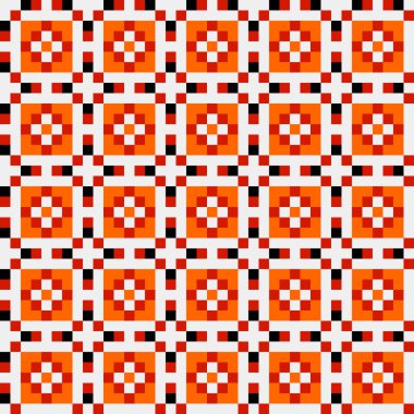 Soyut çapraz desenli üretken hesaplama sanatı çizimi