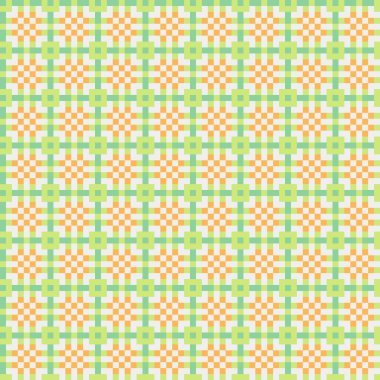 Soyut çapraz desenli üretken hesaplama sanatı çizimi