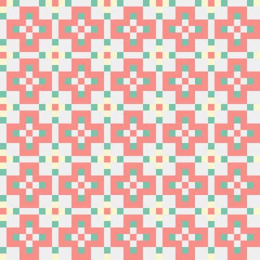 Soyut çapraz desenli üretken hesaplama sanatı çizimi