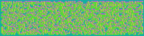 Soyut geometrik arkaplan. Edward Zajecs 2. Cubo 'nun 1971' deki uygulaması. Esasen 8 taştan oluşan bir Truchet fayans seti ve yerleştirme sanatı illüstrasyonu için kurallar 