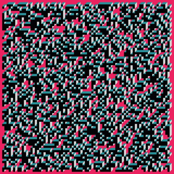 Abstrakter Geometrischer Hintergrund Umsetzung Von Edward Zajecs Cubo Aus Dem — Stockvektor