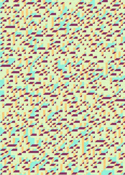 Soyut geometrik arkaplan. Edward Zajecs 2. Cubo 'nun 1971' deki uygulaması. Esasen 8 taştan oluşan bir Truchet fayans seti ve yerleştirme sanatı illüstrasyonu için kurallar 