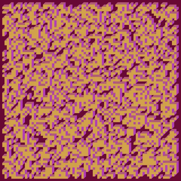 Soyut geometrik arkaplan. Edward Zajecs 2. Cubo 'nun 1971' deki uygulaması. Esasen 8 taştan oluşan bir Truchet fayans seti ve yerleştirme sanatı illüstrasyonu için kurallar 