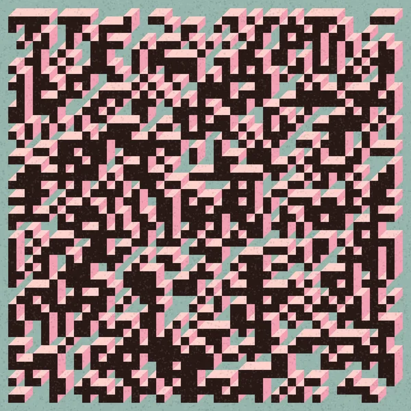 Fondo Geométrico Abstracto Implementación Edward Zajecs Cubo Desde 1971 Esencialmente — Archivo Imágenes Vectoriales
