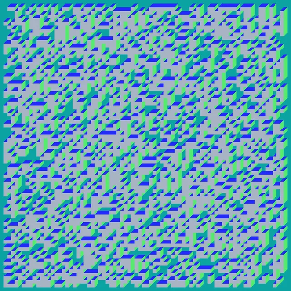 Soyut geometrik arkaplan. Edward Zajecs 2. Cubo 'nun 1971' deki uygulaması. Esasen 8 taştan oluşan bir Truchet fayans seti ve yerleştirme sanatı illüstrasyonu için kurallar 