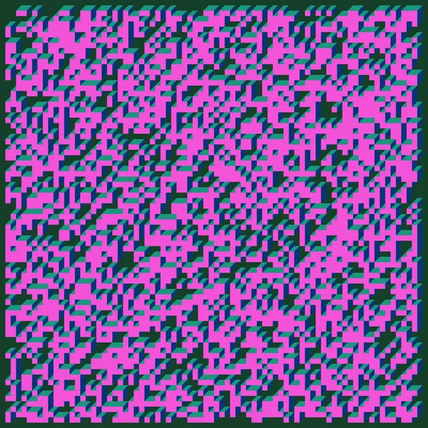 Edward Zajec 'in 1971' deki Il Cubo 'sunun uygulanması. Esasen 8 taştan oluşan bir Truchet fayans seti ve yerleştirme sanatı illüstrasyonu için kurallar