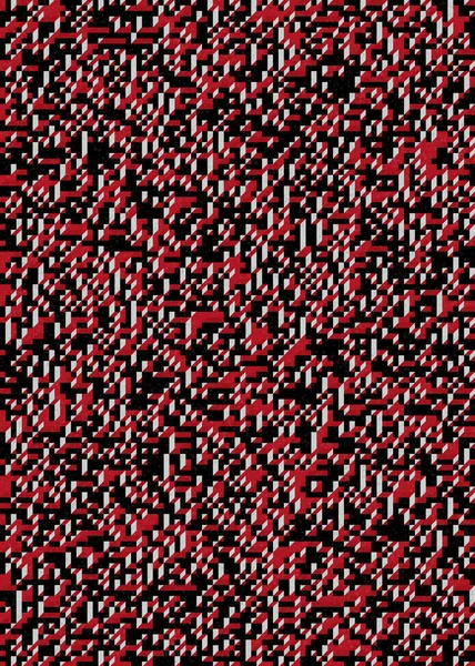 Soyut geometrik arkaplan. Edward Zajecs 2. Cubo 'nun 1971' deki uygulaması. Esasen 8 taştan oluşan bir Truchet fayans seti ve yerleştirme sanatı illüstrasyonu için kurallar 