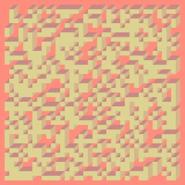 Fond Géométrique Abstrait Mise Œuvre Edward Zajecs Cubo Partir 1971 — Image vectorielle