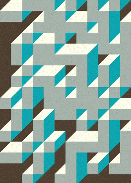 Edward Zajecs 2. Cubo 'nun 1971' deki uygulaması. Esasen 8 taştan oluşan bir Truchet fayans seti ve yerleştirme sanatı illüstrasyonu için kurallar  