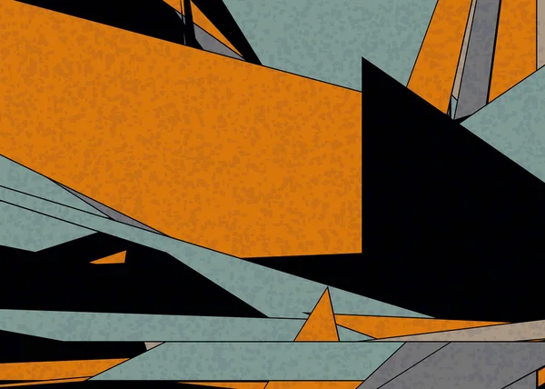Piet Mondrian风格计算机生成艺术背景说明 — 图库矢量图片