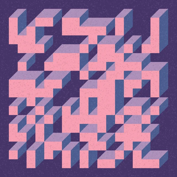 Edward Zajecs 2. Cubo 'nun 1971' deki uygulaması. Esasen 8 taştan oluşan bir Truchet fayans seti ve yerleştirme sanatı illüstrasyonu için kurallar  