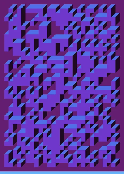 Edward Zajecs 2. Cubo 'nun 1971' deki uygulaması. Esasen 8 taştan oluşan bir Truchet fayans seti ve yerleştirme sanatı illüstrasyonu için kurallar  