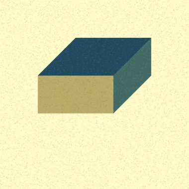 Soyut geometrik arkaplan. Edward Zajecs 2. Cubo 'nun 1971' deki uygulaması. Esasen 8 taştan oluşan bir Truchet fayans seti ve yerleştirme sanatı illüstrasyonu için kurallar 