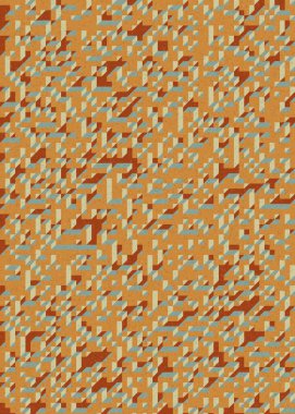 Edward Zajecs 2. Cubo 'nun 1971' deki uygulaması. Esasen 8 taştan oluşan bir Truchet fayans seti ve yerleştirme sanatı illüstrasyonu için kurallar  