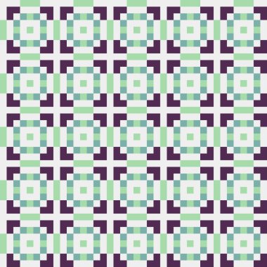 Soyut çapraz desenli üretken hesaplama sanatı çizimi