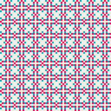 Soyut çapraz desenli üretken hesaplama sanatı çizimi