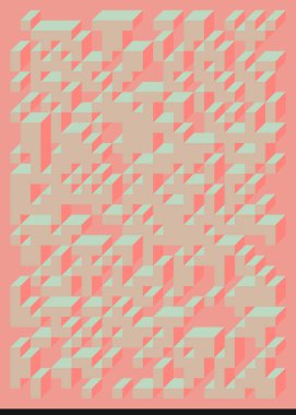 Edward Zajecs 2. Cubo 'nun 1971' deki uygulaması. Esasen 8 taştan oluşan bir Truchet fayans seti ve yerleştirme sanatı illüstrasyonu için kurallar  