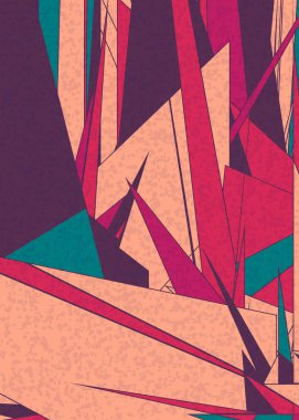 Piet Mondrian Biçimli Hesapsal Üretim Sanatı arkaplan çizimi