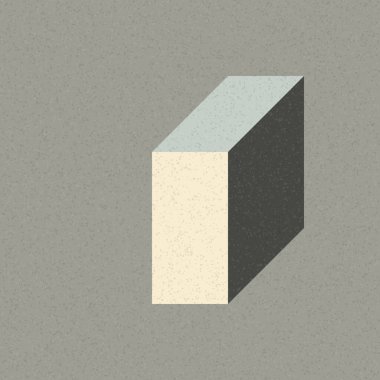 Soyut geometrik arkaplan. Edward Zajecs 2. Cubo 'nun 1971' deki uygulaması. Esasen 8 taştan oluşan bir Truchet fayans seti ve yerleştirme sanatı illüstrasyonu için kurallar 