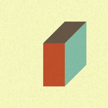 Soyut geometrik arkaplan. Edward Zajecs 2. Cubo 'nun 1971' deki uygulaması. Esasen 8 taştan oluşan bir Truchet fayans seti ve yerleştirme sanatı illüstrasyonu için kurallar 