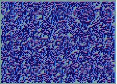 Edward Zajecs 2. Cubo 'nun 1971' deki uygulaması. Esasen 8 taştan oluşan bir Truchet fayans seti ve yerleştirme sanatı illüstrasyonu için kurallar  