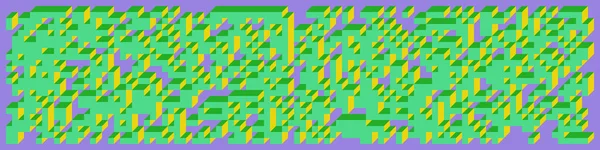 Soyut geometrik arkaplan. Edward Zajecs 2. Cubo 'nun 1971' deki uygulaması. Esasen 8 taştan oluşan bir Truchet fayans seti ve yerleştirme sanatı illüstrasyonu için kurallar 