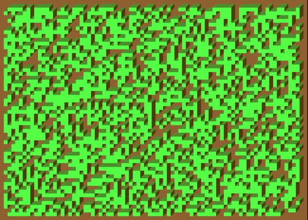 Implementación Edward Zajecs Cubo Desde 1971 Esencialmente Conjunto Baldosas Truchet — Archivo Imágenes Vectoriales