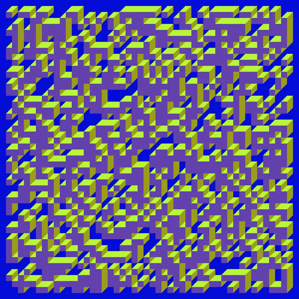 Abstracte Geometrische Achtergrond Uitvoering Van Edward Zajecs Cubo Vanaf 1971 — Stockvector