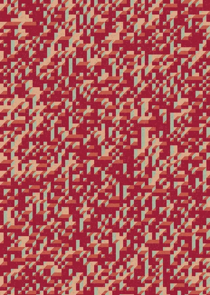 Абстрактный Геометрический Фон Реализация Эдварда Зажеца Кубо 1971 Года Существу — стоковый вектор