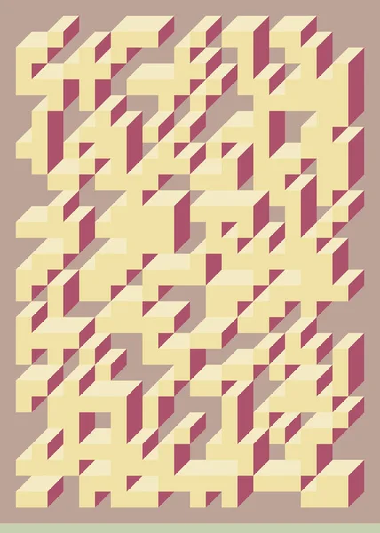 Implementation Edward Zajec Cubo 1971 Essentially Truchet Tile Set Tiles — ストックベクタ