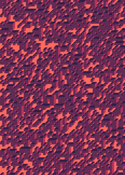 Soyut geometrik arkaplan. Edward Zajecs 2. Cubo 'nun 1971' deki uygulaması. Esasen 8 taştan oluşan bir Truchet fayans seti ve yerleştirme sanatı illüstrasyonu için kurallar 