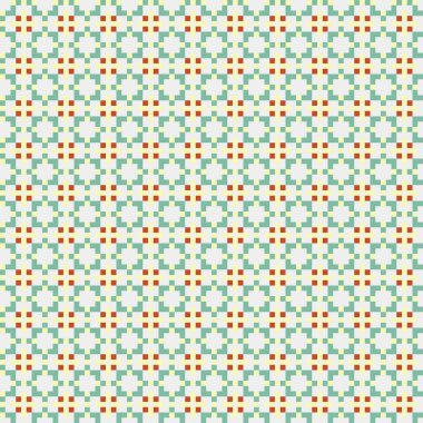 Soyut çapraz desenli üretken hesaplama sanatı çizimi