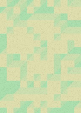 Soyut geometrik arkaplan. Edward Zajecs 2. Cubo 'nun 1971' deki uygulaması. Esasen 8 taştan oluşan bir Truchet fayans seti ve yerleştirme sanatı illüstrasyonu için kurallar 