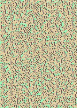 Soyut geometrik arkaplan. Edward Zajecs 2. Cubo 'nun 1971' deki uygulaması. Esasen 8 taştan oluşan bir Truchet fayans seti ve yerleştirme sanatı illüstrasyonu için kurallar 