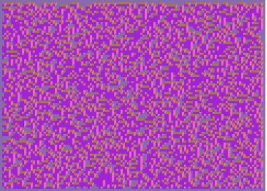 Edward Zajec 'in 1971' deki Il Cubo 'sunun uygulanması. Esasen 8 taştan oluşan bir Truchet fayans seti ve yerleştirme sanatı illüstrasyonu için kurallar