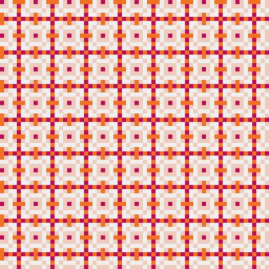 Soyut çapraz desenli üretken hesaplama sanatı çizimi