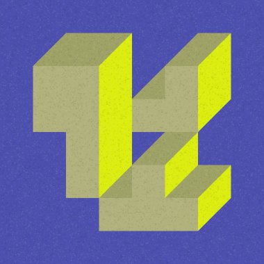 Soyut geometrik arkaplan. Edward Zajecs 2. Cubo 'nun 1971' deki uygulaması. Esasen 8 taştan oluşan bir Truchet fayans seti ve yerleştirme sanatı illüstrasyonu için kurallar 