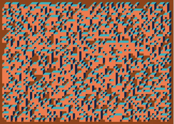 Edward Zajecs 2. Cubo 'nun 1971' deki uygulaması. Esasen 8 taştan oluşan bir Truchet fayans seti ve yerleştirme sanatı illüstrasyonu için kurallar 