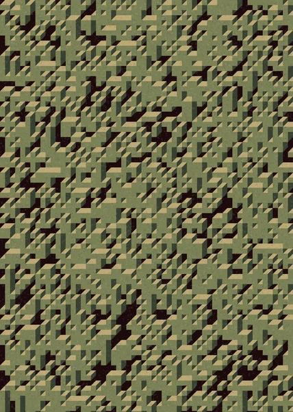 Soyut geometrik arkaplan. Edward Zajecs 2. Cubo 'nun 1971' deki uygulaması. Esasen 8 taştan oluşan bir Truchet fayans seti ve yerleştirme sanatı illüstrasyonu için kurallar 