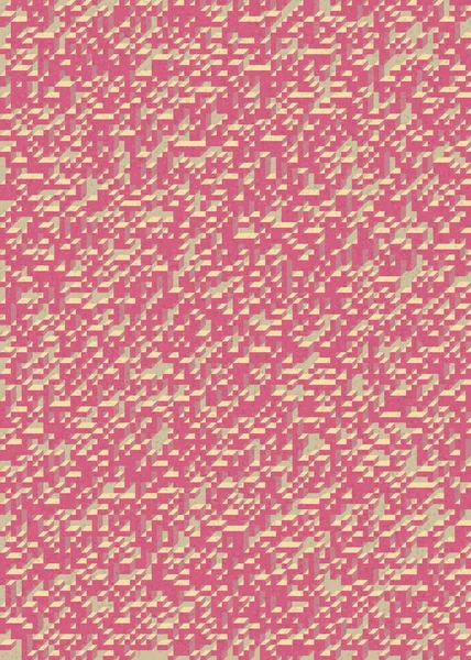 Soyut geometrik arkaplan. Edward Zajecs 2. Cubo 'nun 1971' deki uygulaması. Esasen 8 taştan oluşan bir Truchet fayans seti ve yerleştirme sanatı illüstrasyonu için kurallar 