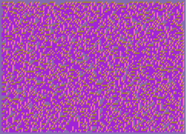 Edward Zajec 'in 1971' deki Il Cubo 'sunun uygulanması. Esasen 8 taştan oluşan bir Truchet fayans seti ve yerleştirme sanatı illüstrasyonu için kurallar