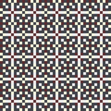 Soyut çapraz desenli üretken hesaplama sanatı çizimi