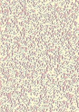 Edward Zajecs 2. Cubo 'nun 1971' deki uygulaması. Esasen 8 taştan oluşan bir Truchet fayans seti ve yerleştirme sanatı illüstrasyonu için kurallar  