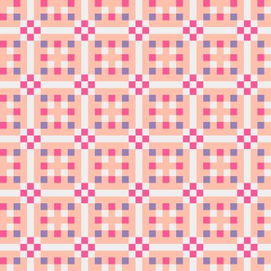 Soyut çapraz desenli üretken hesaplama sanatı çizimi