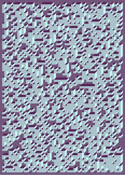 Edward Zajec 'in 1971' deki Il Cubo 'sunun uygulanması. Esasen 8 taştan oluşan bir Truchet fayans seti ve yerleştirme sanatı illüstrasyonu için kurallar