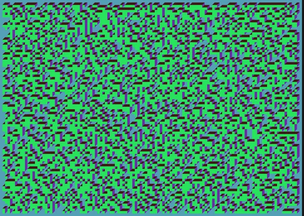 Edward Zajecs 2. Cubo 'nun 1971' deki uygulaması. Esasen 8 taştan oluşan bir Truchet fayans seti ve yerleştirme sanatı illüstrasyonu için kurallar 