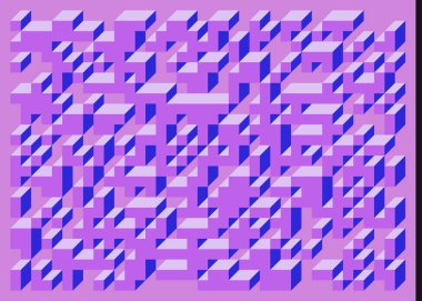 Edward Zajecs 2. Cubo 'nun 1971' deki uygulaması. Esasen 8 taştan oluşan bir Truchet fayans seti ve yerleştirme sanatı illüstrasyonu için kurallar 