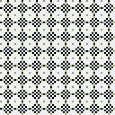 Soyut çapraz desenli üretken hesaplama sanatı çizimi